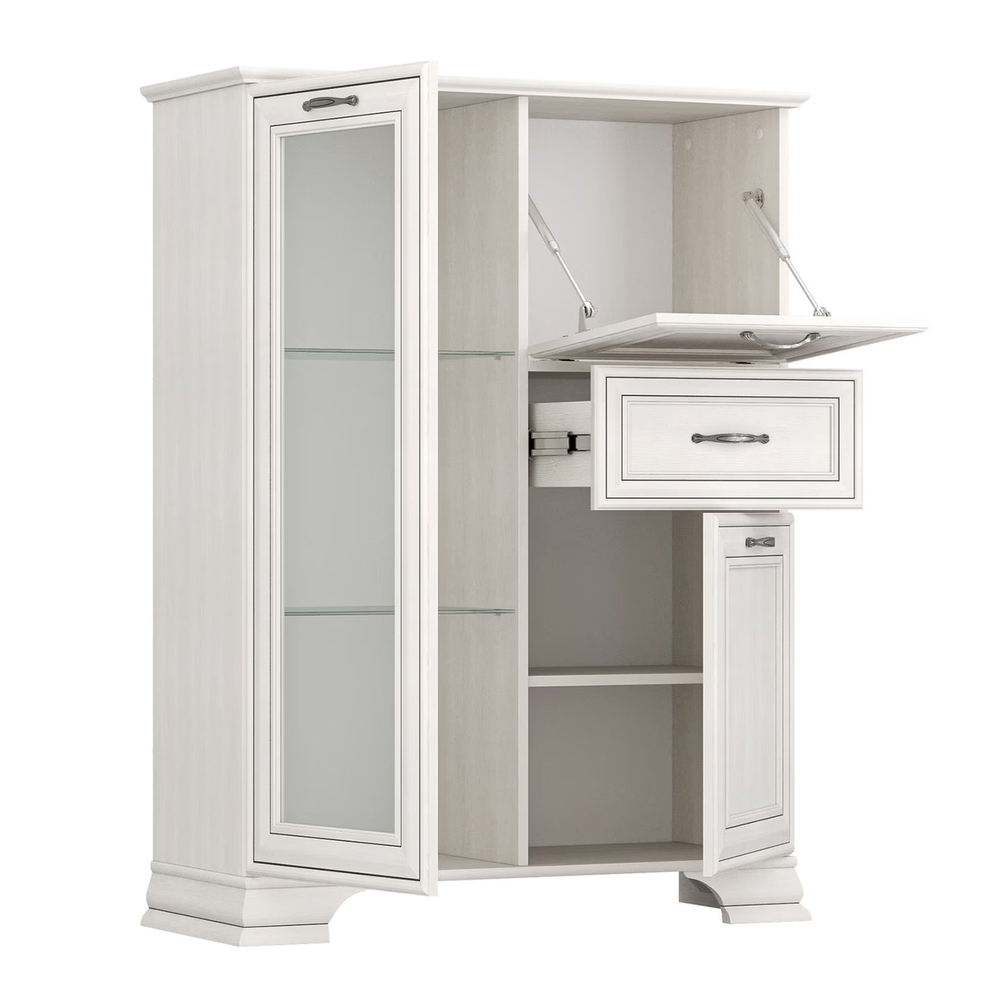 Tilda Elegant Display Cabinet - Fineline Crema
