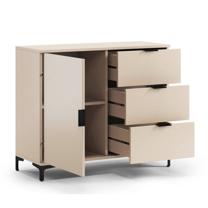 Lana Modern Sideboard with Drawers and Cabinet – Beige