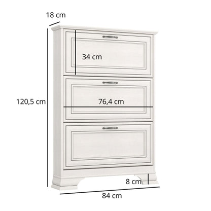 Tilda Elegant Shoe Cabinet – Fineline Crema
