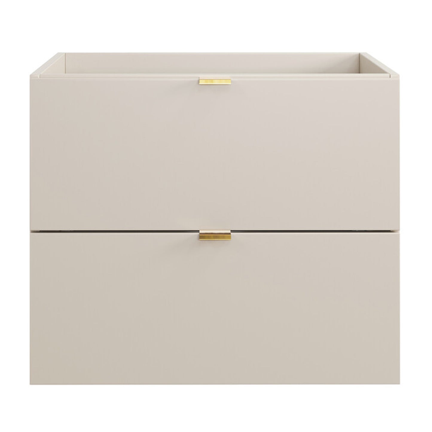 Dalia Bathroom Cabinet 60cm with 2 Drawers and Basin - Cashmere