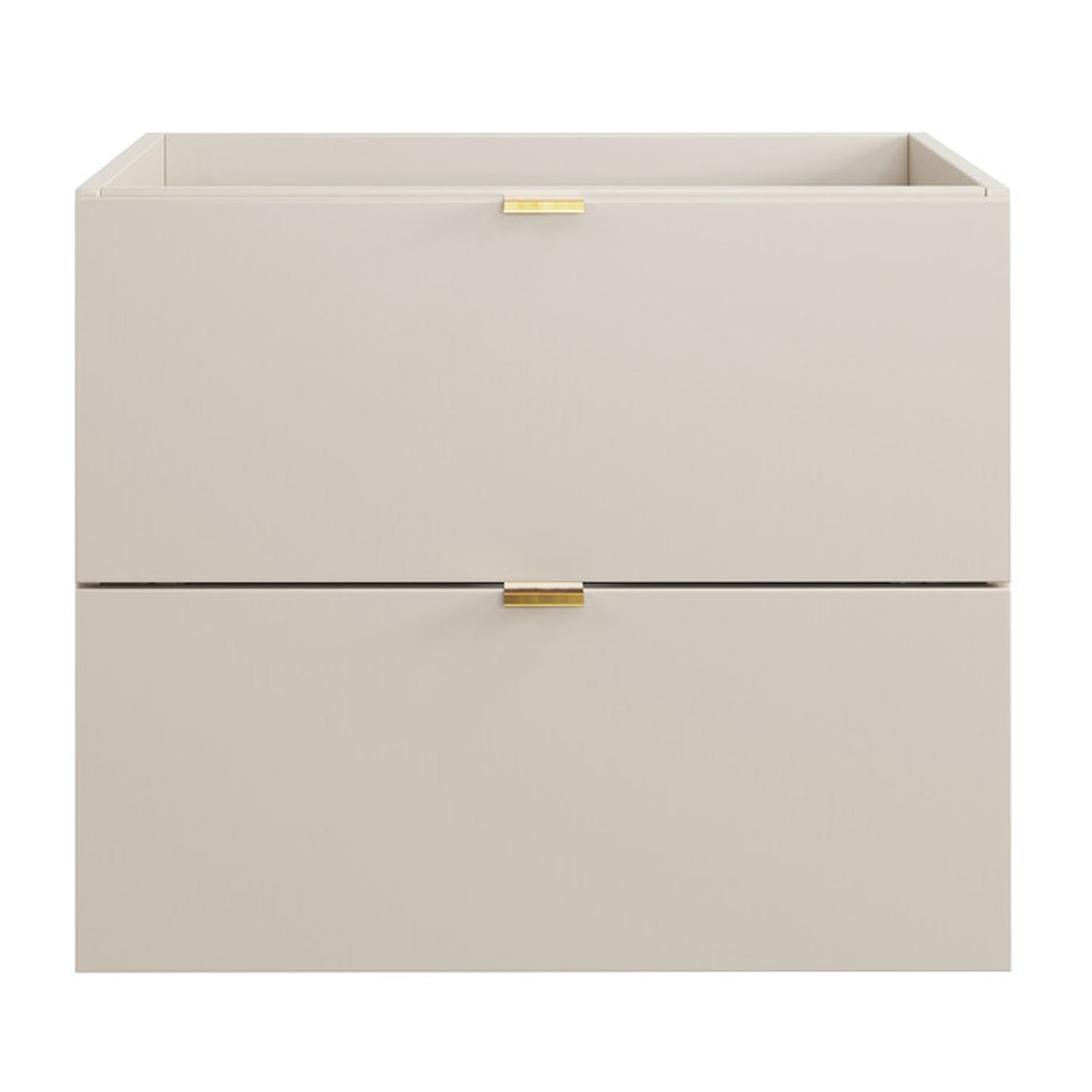 Dalia Bathroom Cabinet 60cm with 2 Drawers and Basin - Cashmere
