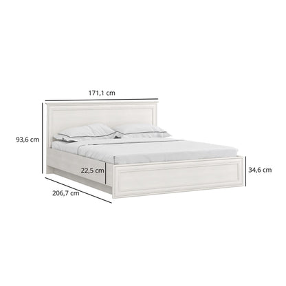 Tilda Elegant Double Bed Frame 160 – Fineline Crema