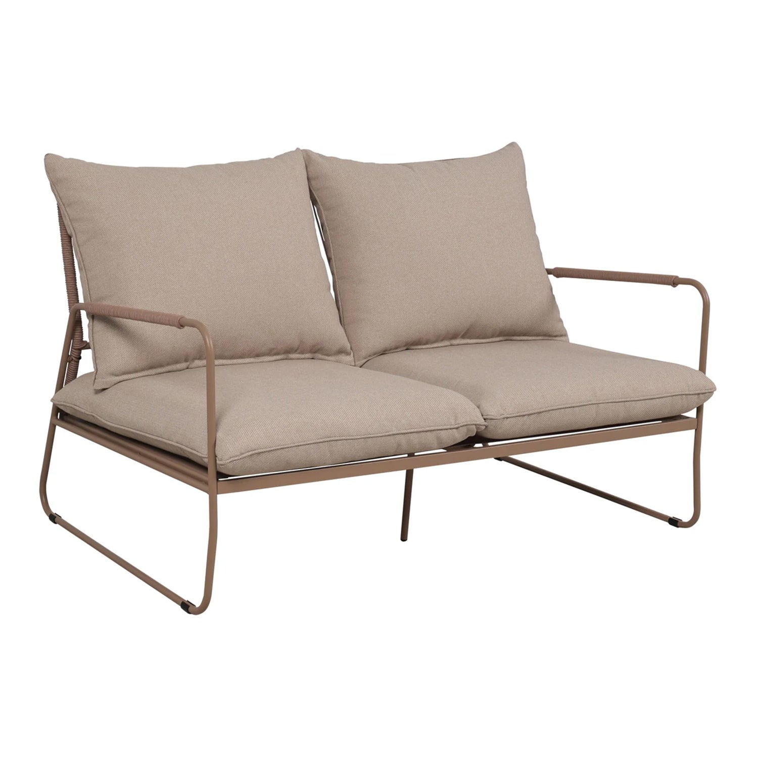 Dara Outdoor Lounge Set with Coffee Table - Beige