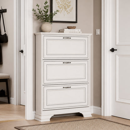 Tilda Elegant Shoe Cabinet – Fineline Crema