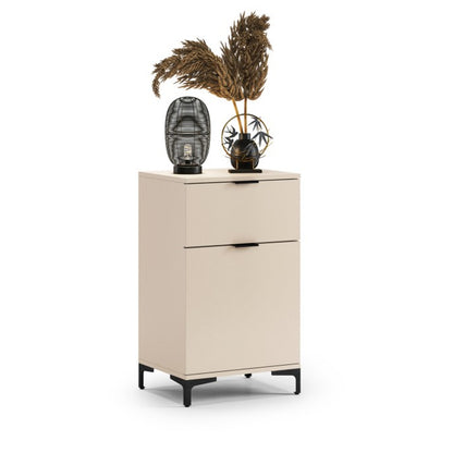 Lana Modern Slim Sideboard with Drawer and Cupboard – Beige