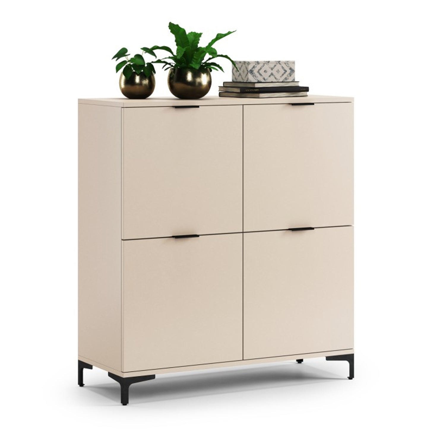 Lana Modern Sideboard with Four Doors - Beige