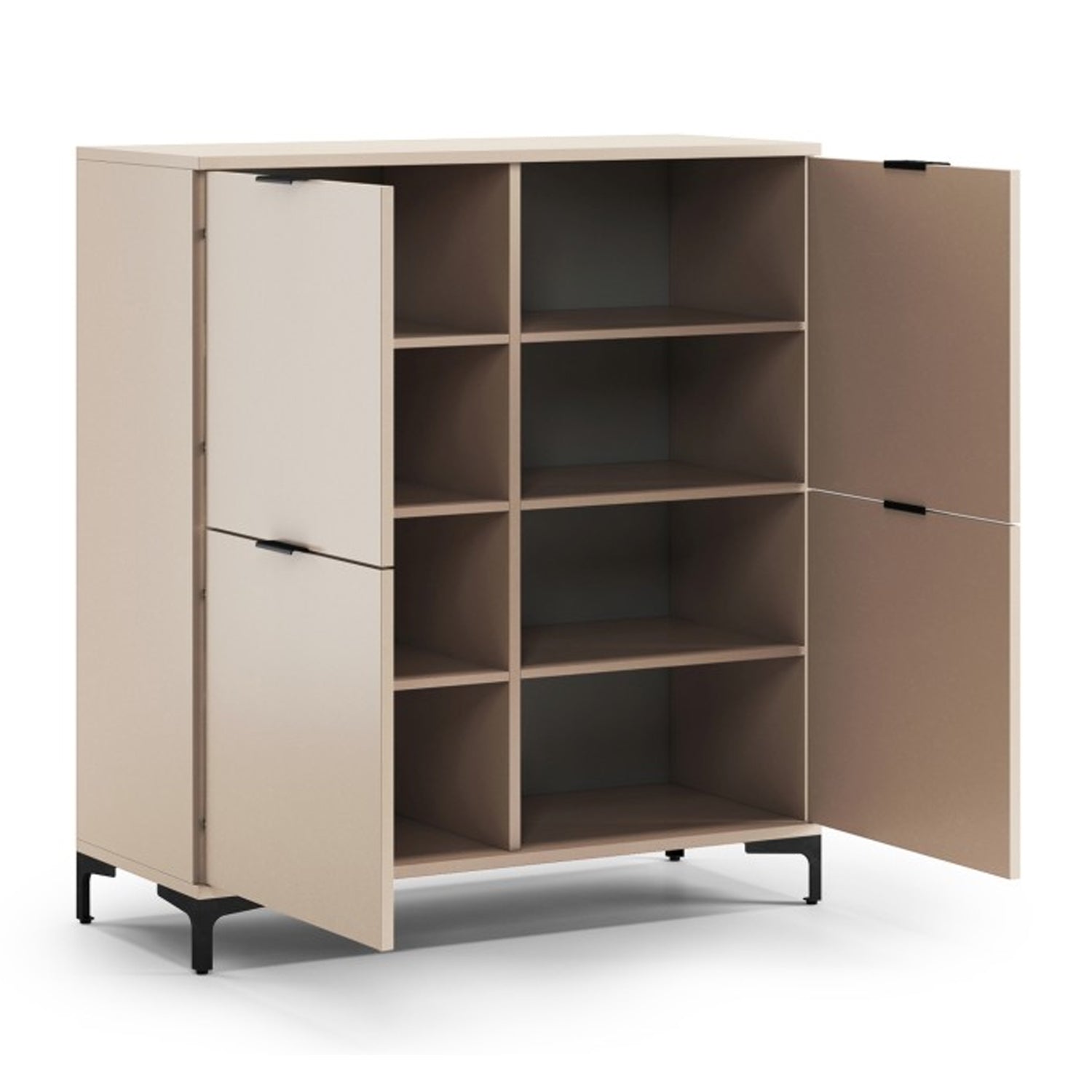 Lana Modern Sideboard with Four Doors - Beige
