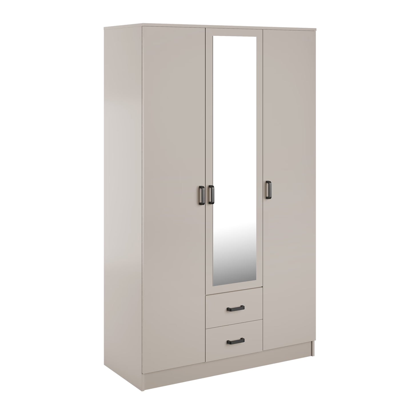 Theda Wardrobe with Mirror and Drawers - Cashemere