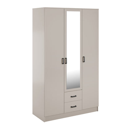 Theda Wardrobe with Mirror and Drawers - Cashemere
