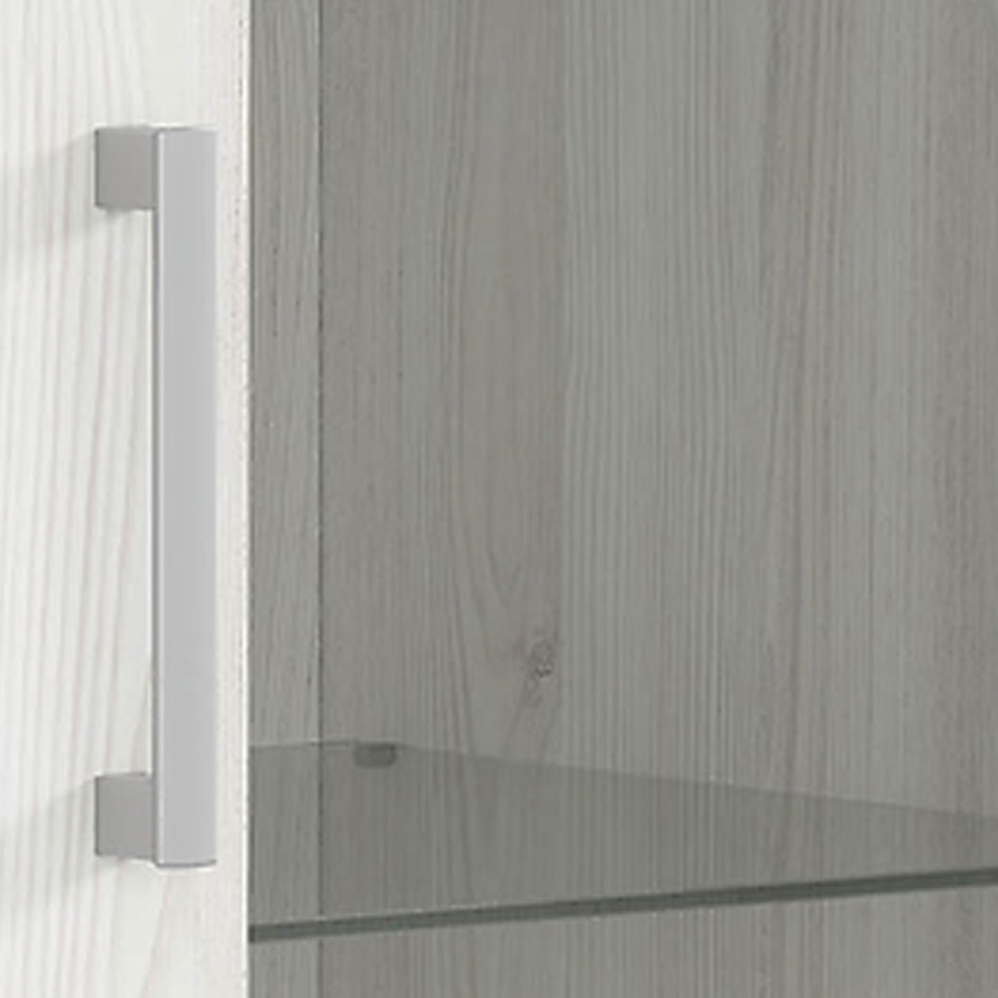 Romance Scandinavian Style Full Wall Unit with Storage - White Sibiu Larch