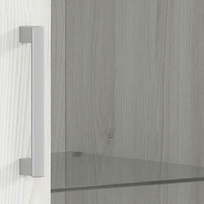 Romance Scandinavian Style Full Wall Unit with Storage - White Sibiu Larch