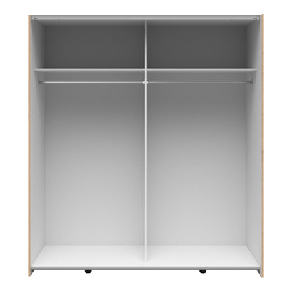 Sonya 2 Door Sliding Wardrobe - Artisan Oak / Graphite