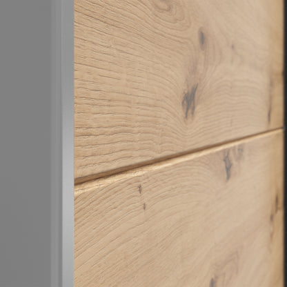 Sonya 2 Door Sliding Wardrobe - Artisan Oak / Graphite