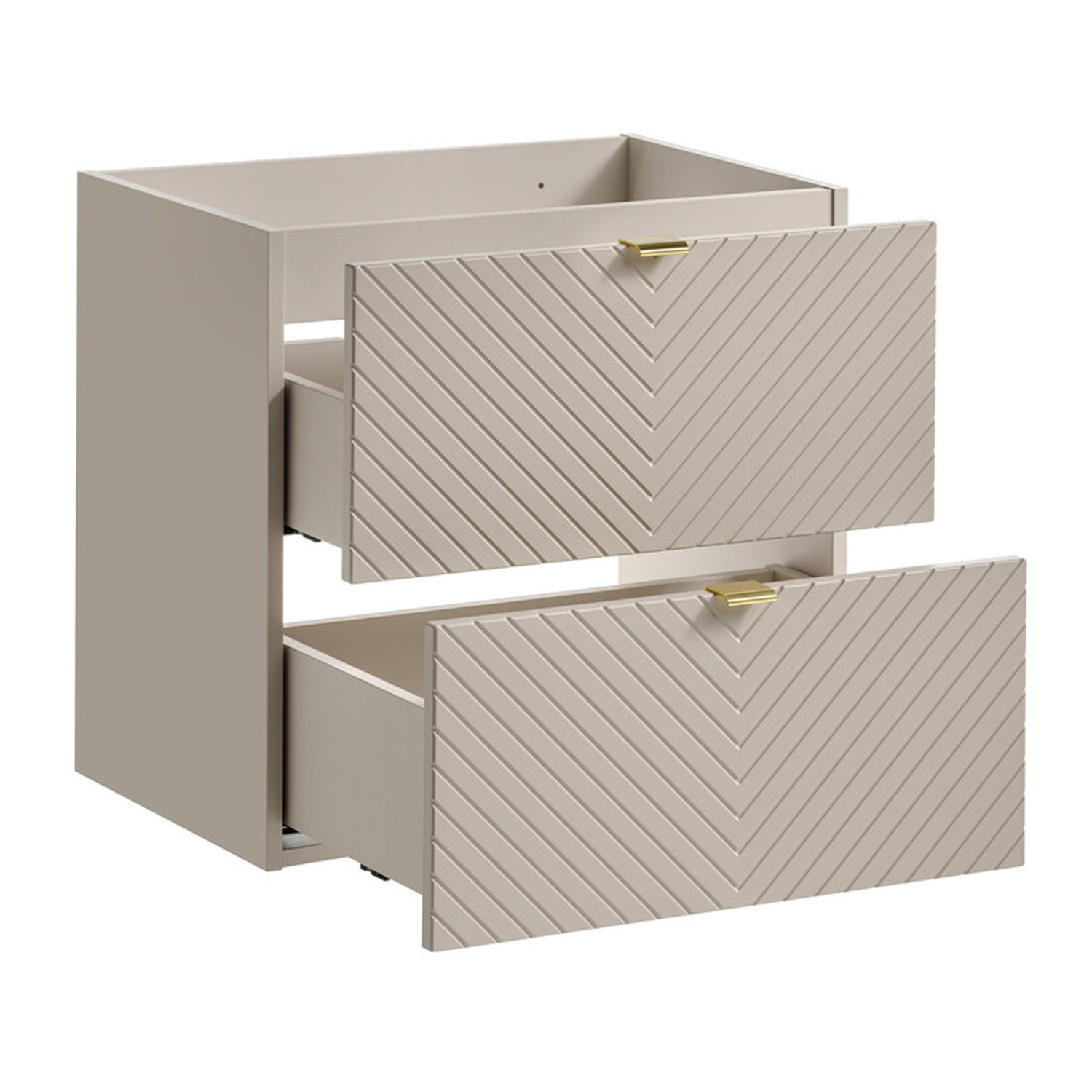 Viva 60cm Bathroom Cabinet with Oval Basin - Cashmere