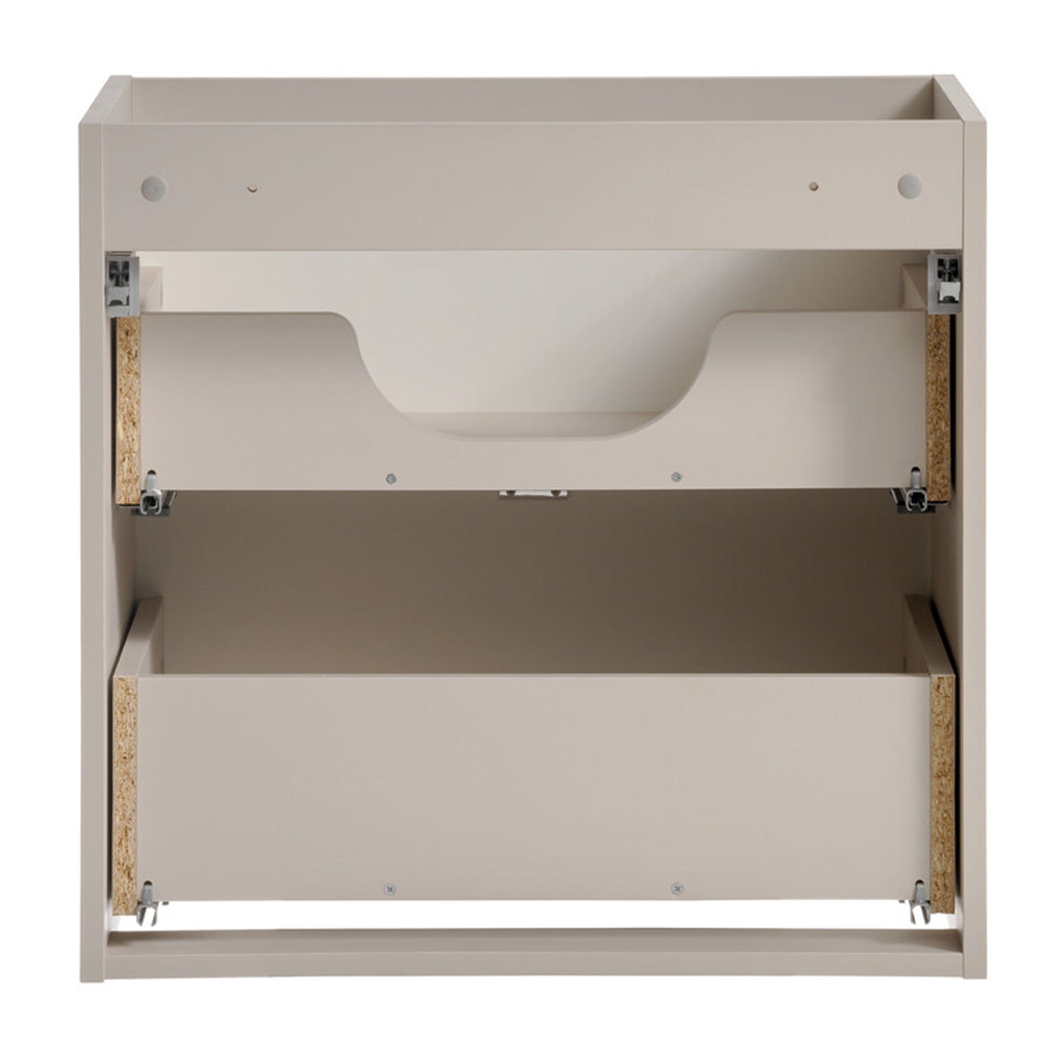 Viva Wall-Mounted 2 Bathroom Vanity Cabinets Set with Basin 60cm - Cashmere