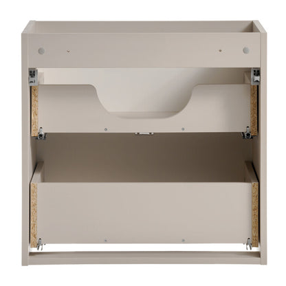 Viva Wall-Mounted 2 Bathroom Vanity Cabinets Set with Basin 60cm - Cashmere