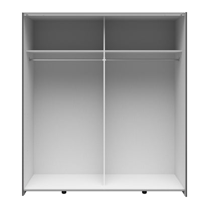 Sonya 2 Door Sliding Wardrobe - Graphite / Artisan Oak