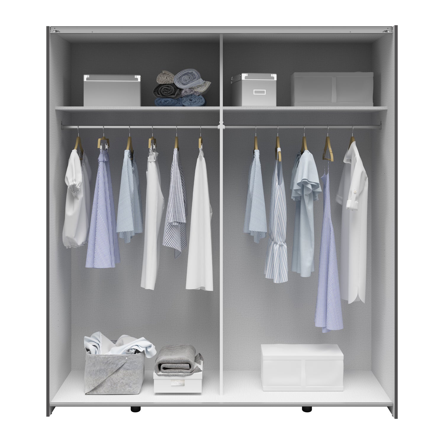 Sonya 2 Door Sliding Wardrobe - Graphite / Artisan Oak