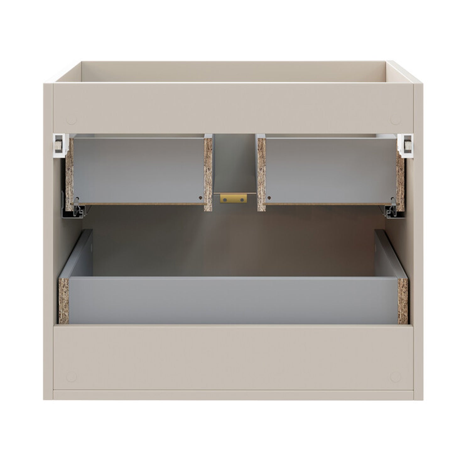 Dalia Bathroom Cabinet 60cm with 2 Drawers and Basin - Cashmere