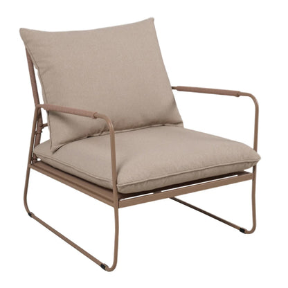 Dara Outdoor Lounge Set with Coffee Table - Beige