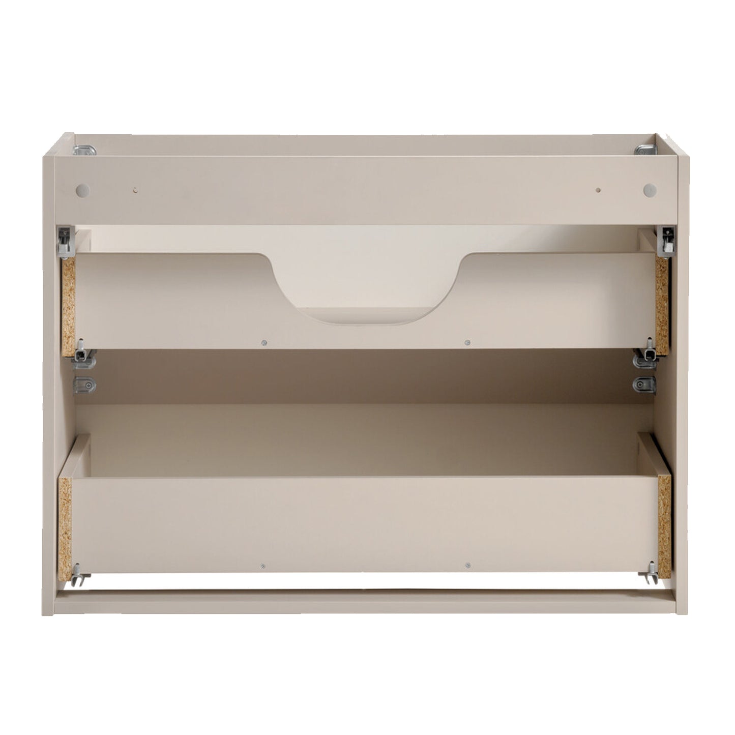 Viva Bathroom Vanity Unit with Basin 80 cm Ribbed Fluted - Cashmere