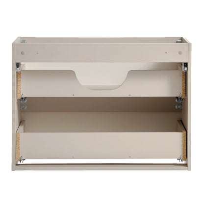 Viva Bathroom Vanity Unit with Basin 80 cm Ribbed Fluted - Cashmere