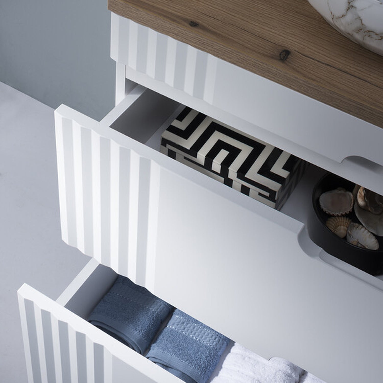 Fija Bathroom Cabinet Vanity 120 cm with Oval Basin - White