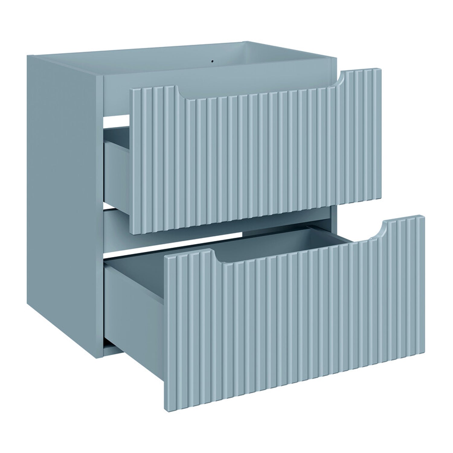 Nova Bathroom Cabinet 60cm with Integrated Basin - Baby Blue