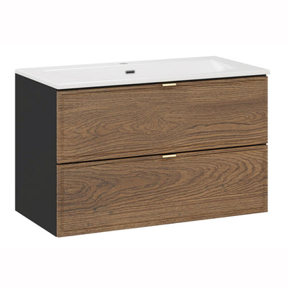 Talia Casella Bathroom Cabinet Vanity 80 cm with Basin - Casella Oak