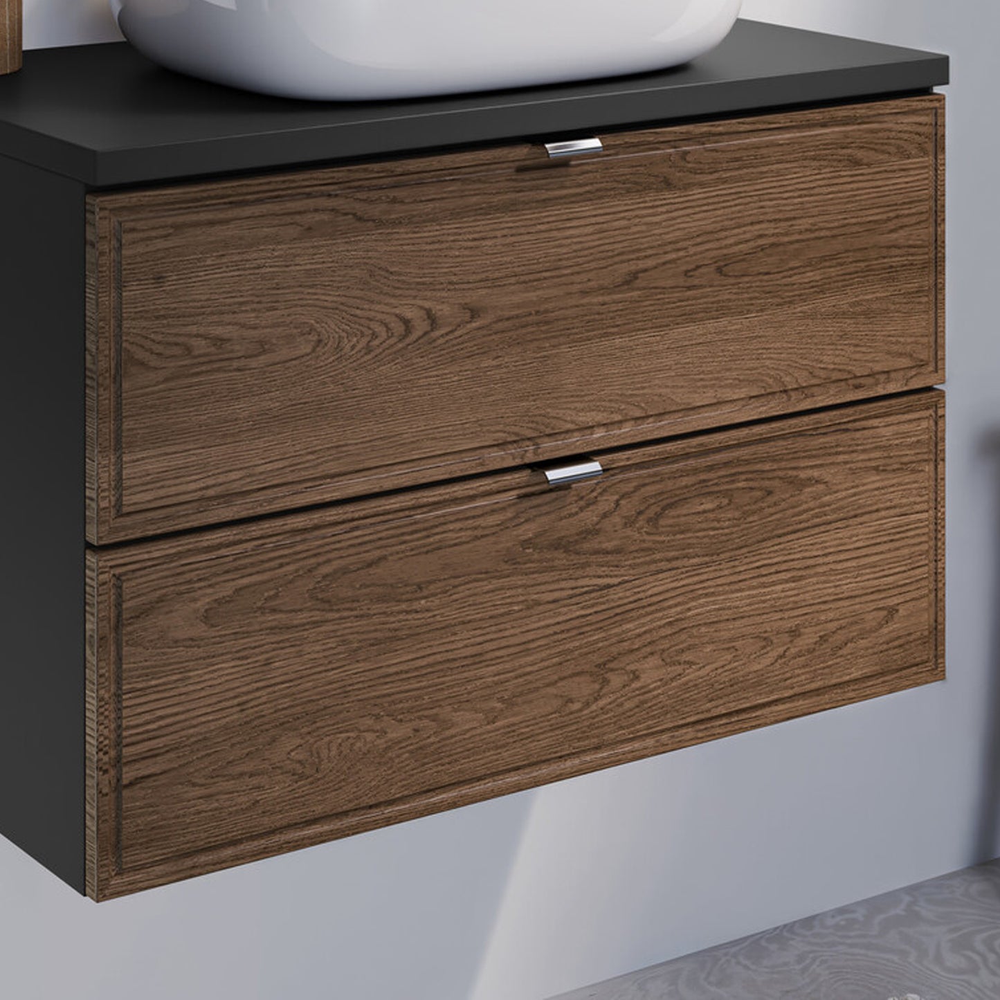 Talia Casella Bathroom Cabinet Vanity 80 cm with Basin - Casella Oak
