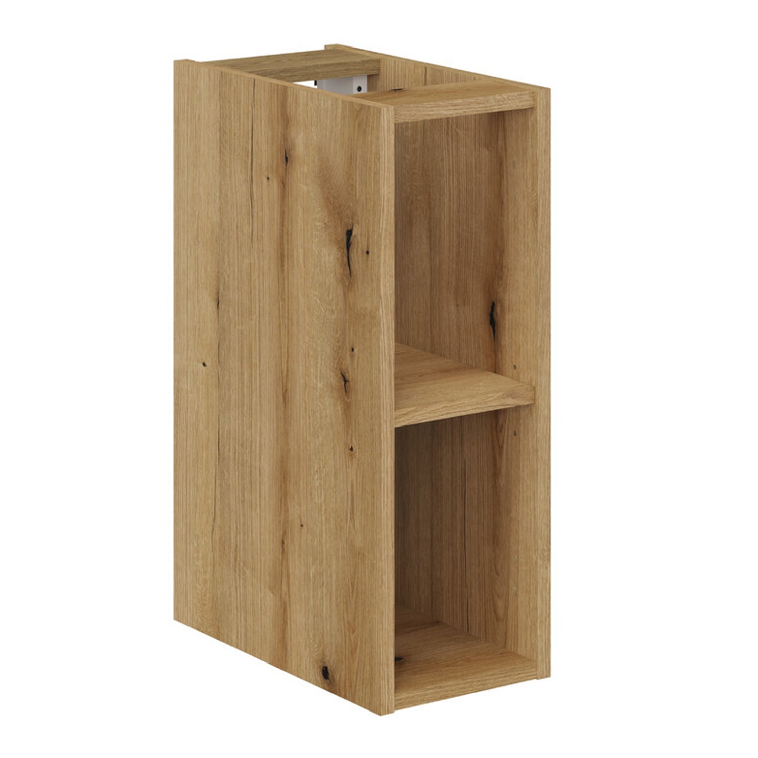 Nova Bathroom Cabinet Set with Drawers, Oak Worktop , Basins and Tall Unit - Baby Blue