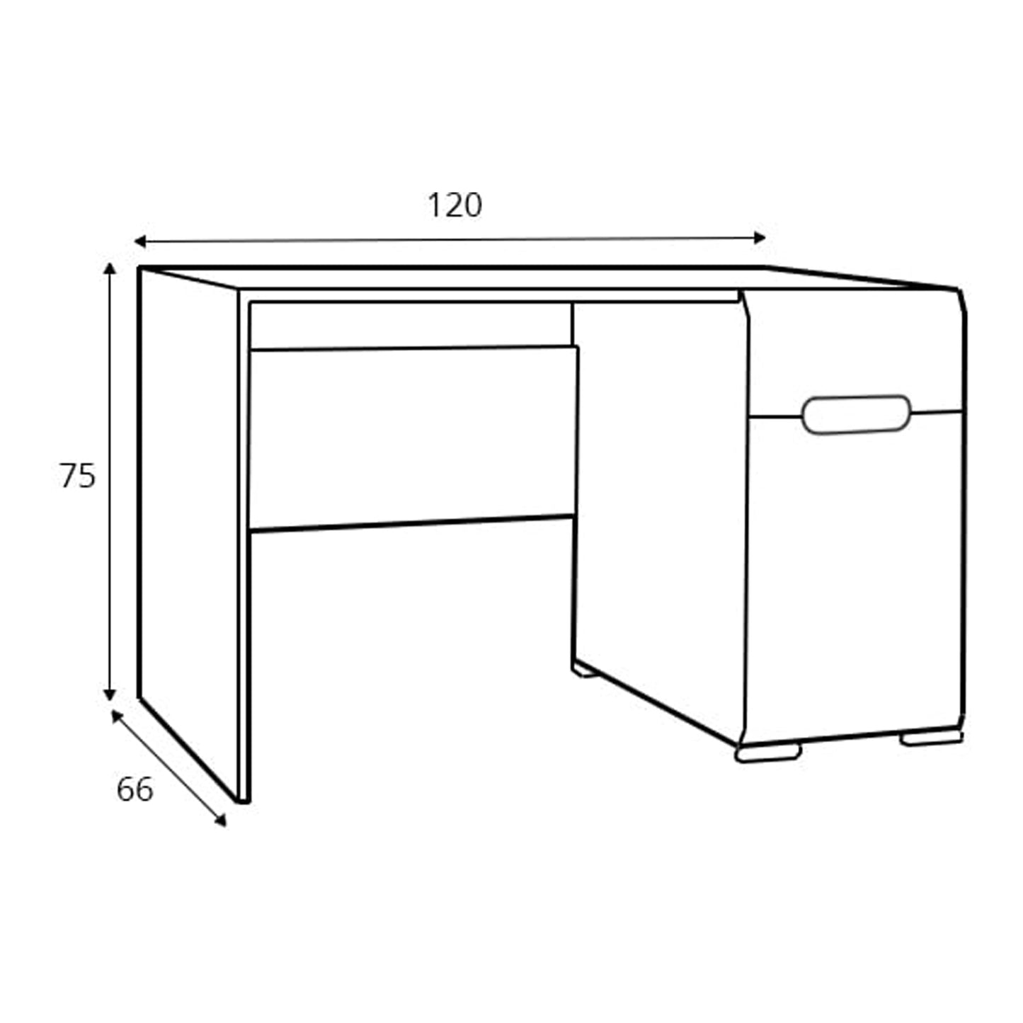 AztecaTrio desk - White