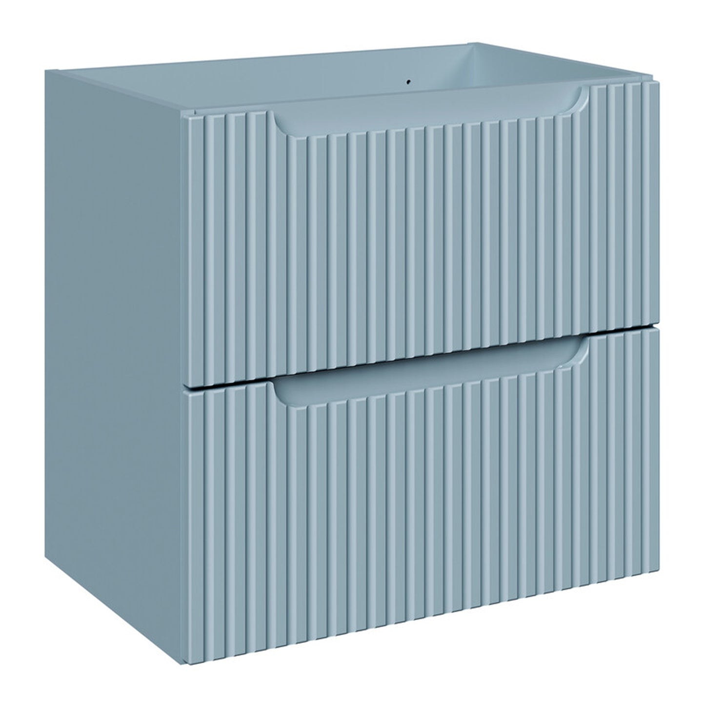 Nova Bathroom Cabinet 140cm with Worktop and Open Shelf - Baby Blue