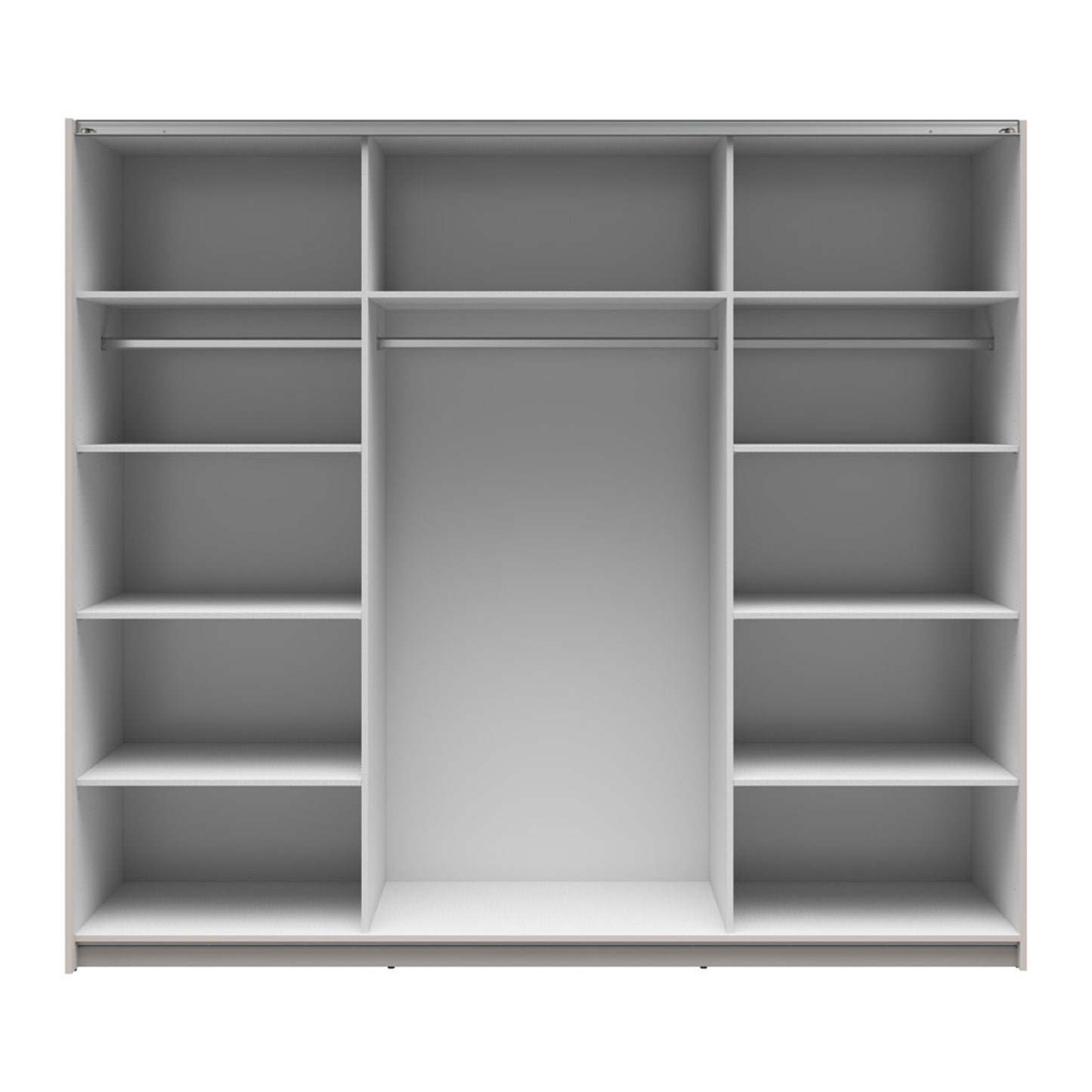 Exter 2 Door Sliding 220cm Wardrobe - Cashmere
