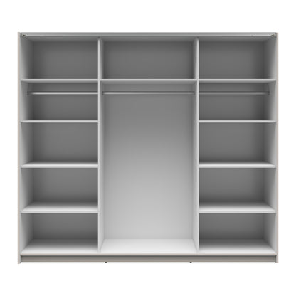 Exter 2 Door Sliding 220cm Wardrobe - Cashmere