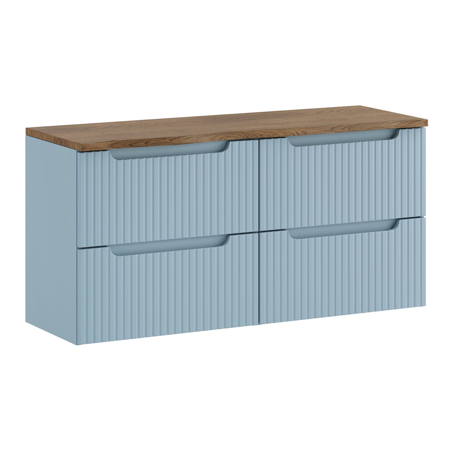 Nova Bathroom Cabinet 120cm with Worktop - Baby Blue