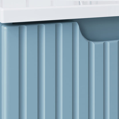 Nova Bathroom Cabinet 100cm with Worktop and Doors - Baby Blue