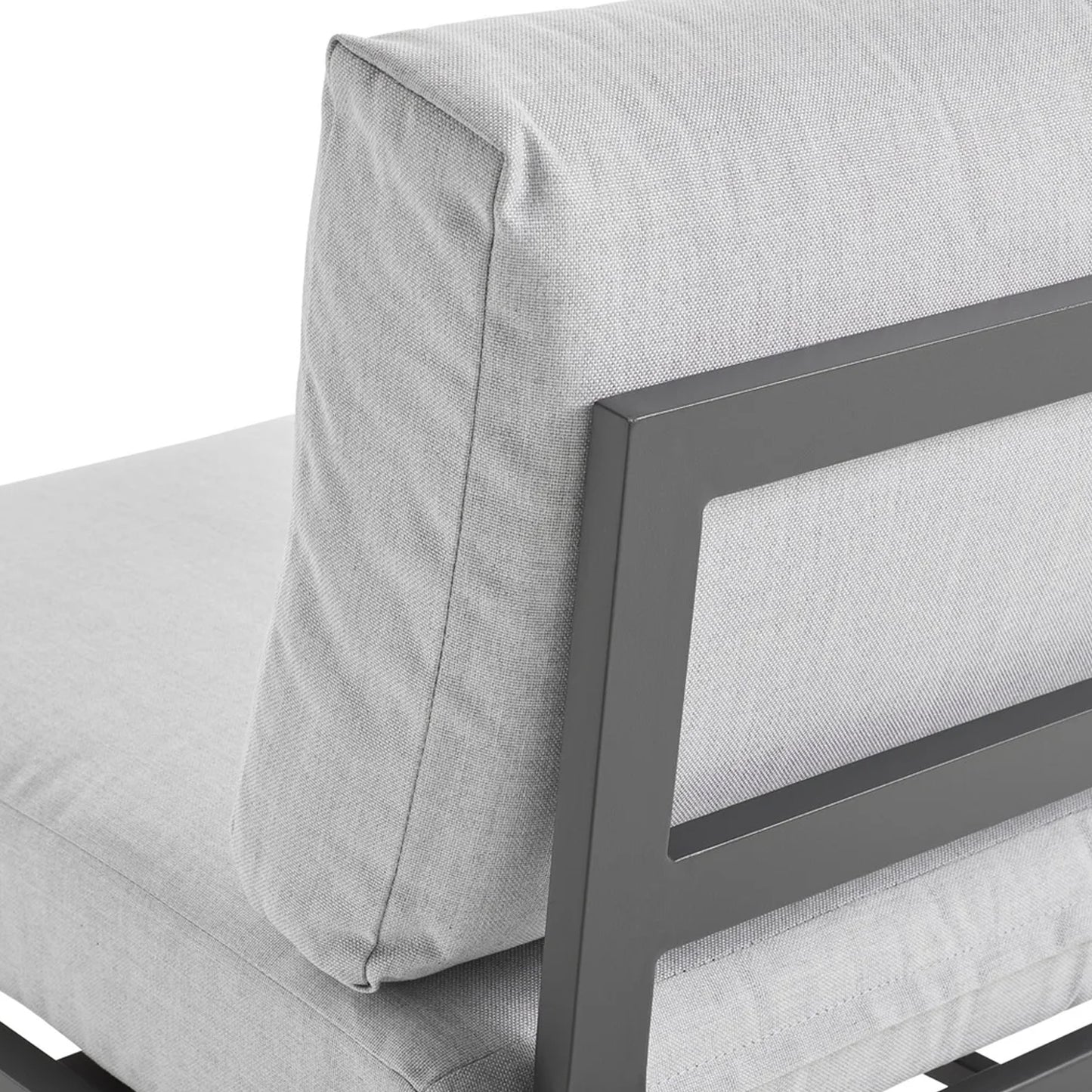 Evora Metal Frame Outdoor Lounge Set - Graphite