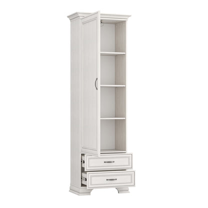 Tilda Elegant Tall Wardrobe - Fineline Crema