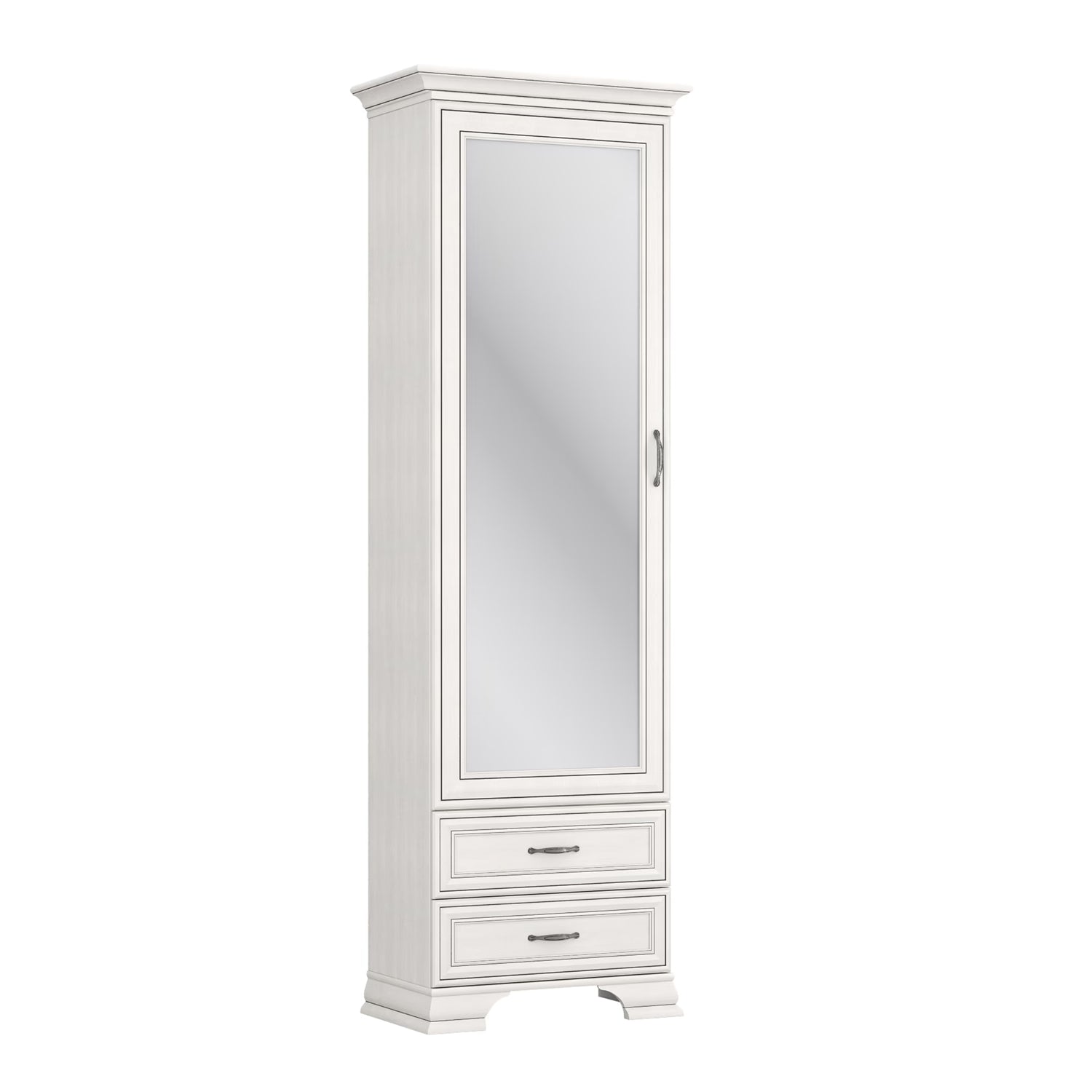 Tilda Elegant Mirrored Wardrobe - Fineline Crema