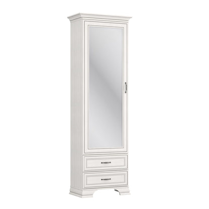 Tilda Elegant Mirrored Wardrobe - Fineline Crema
