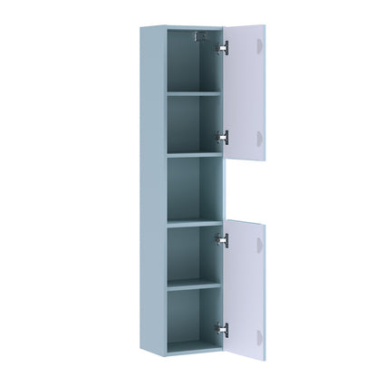 Nova Bathroom Cabinet 100cm with Worktop and Tall Unit - Baby Blue