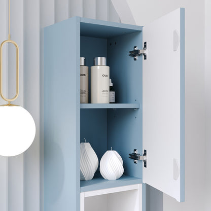 Nova Bathroom Cabinet 100cm with Worktop and Tall Unit - Baby Blue