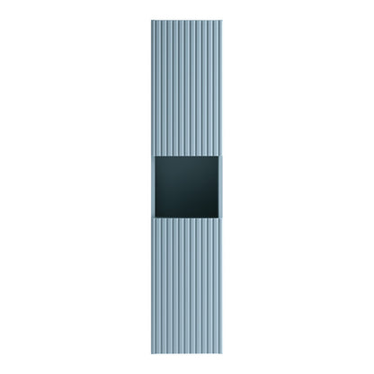 Nova Bathroom Cabinet Set with Drawers, Oak Worktop , Basins and Tall Unit - Baby Blue