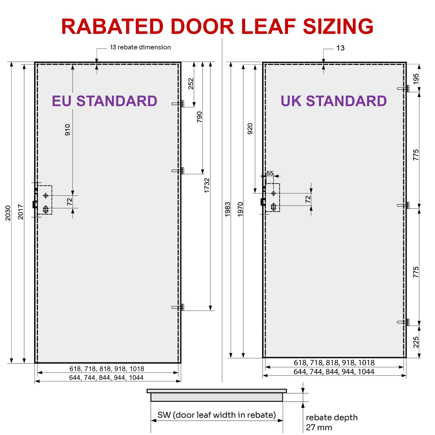 Fado Internal Rebated Door Set with Frame and Handle - Bavaria Oak