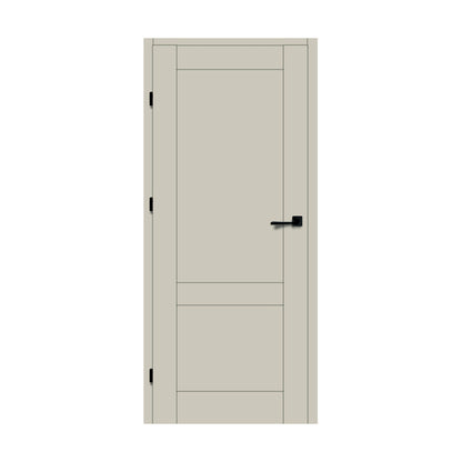 Rumba Internal Rebated Door Set with Frame and Handle - Cashmere