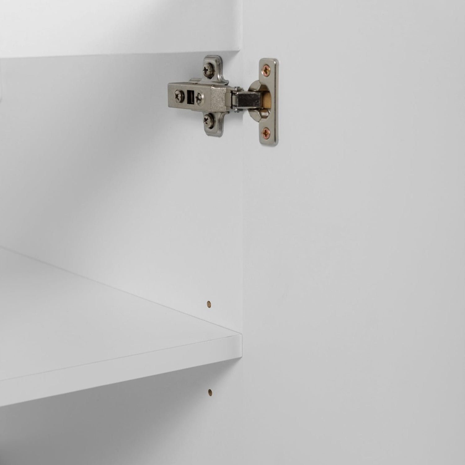 Flow 1 Door Fluted Bathroom Vanity Cabinet 40cm - White