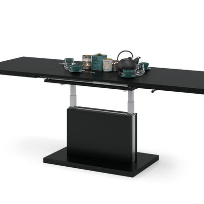 Astrid 70 - 2 in 1 Extending Coffee / Dining Table - Black Matt