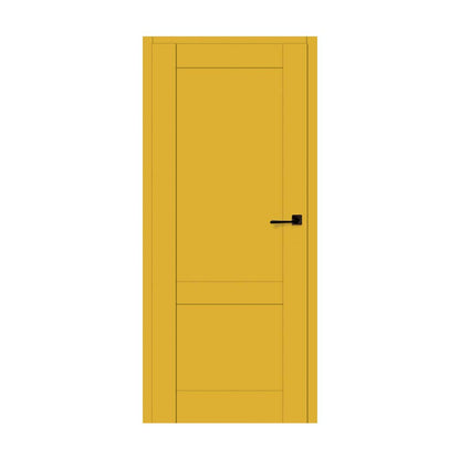 Rumba Internal Non-Rebated Door Set with Frame and Handle - Bahama Yellow