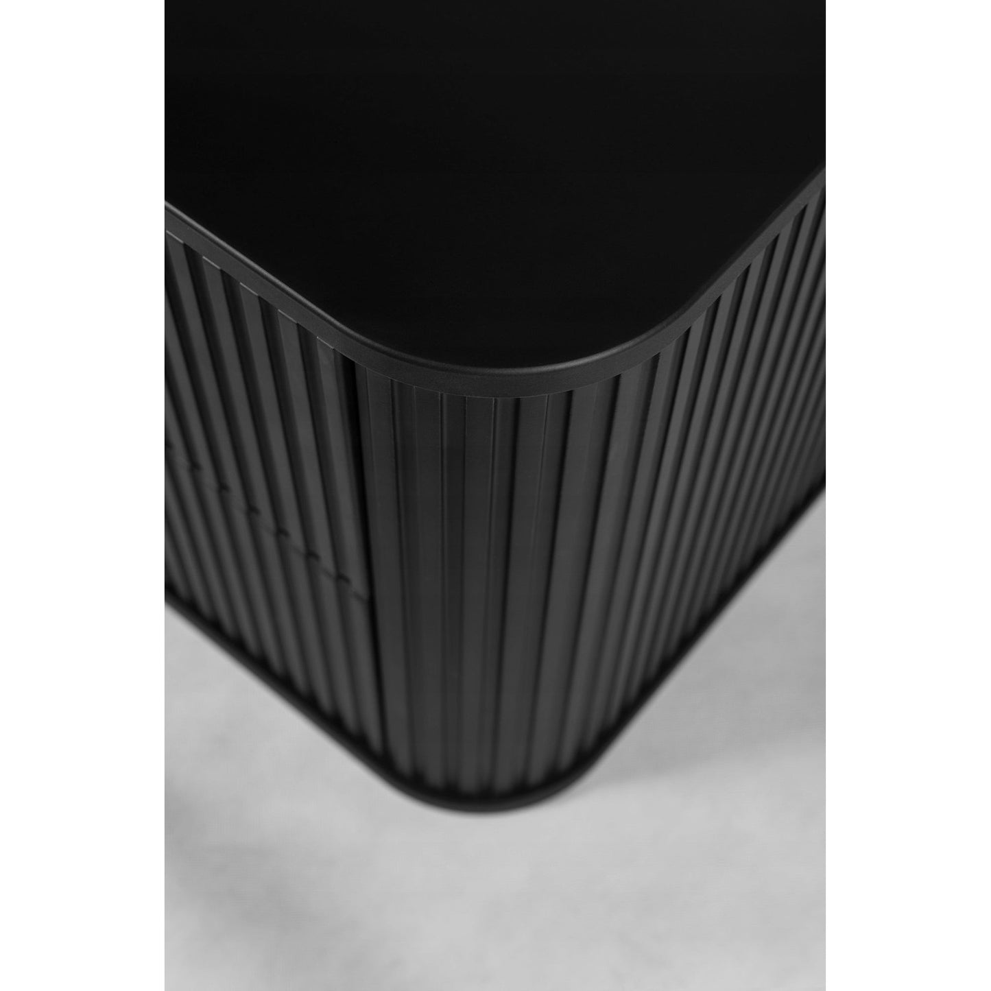 Elegance Glamour Style 2 Drawer Bathroom Wall Vanity Cabinet 60cm - Black